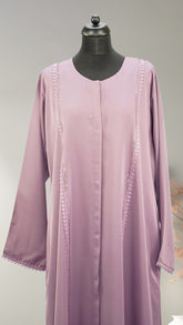 Classic Lace Work Abaya